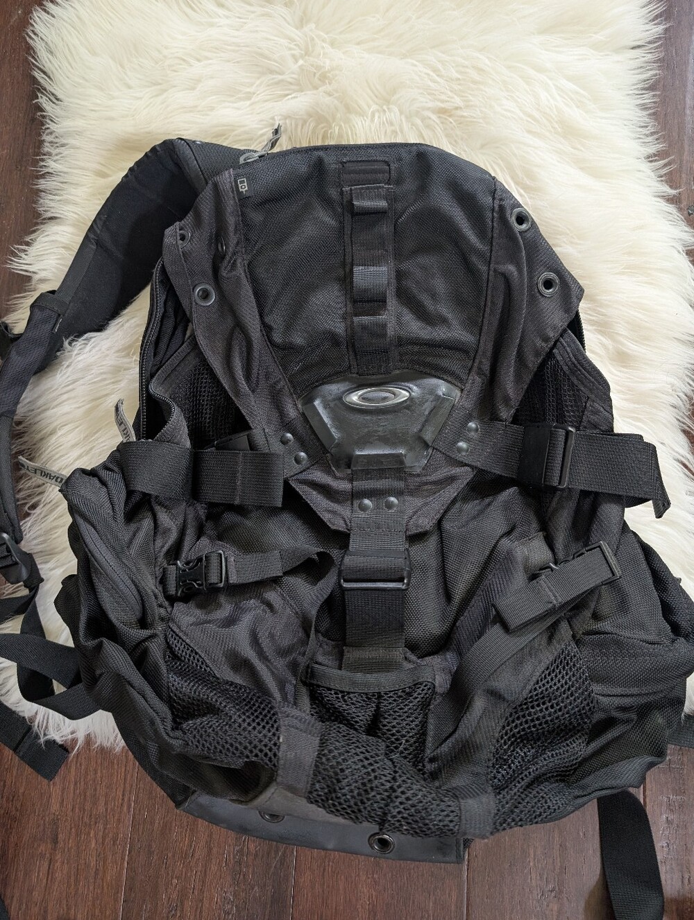 Vintage Y2K Oakley Icon Backpack Black Tactical Utility Laptop Travel Bag